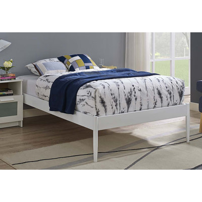 Villa White Twin Size Metal Bed Frame -  BSD National Supplies, BSD-2745-IHW-DOMMY