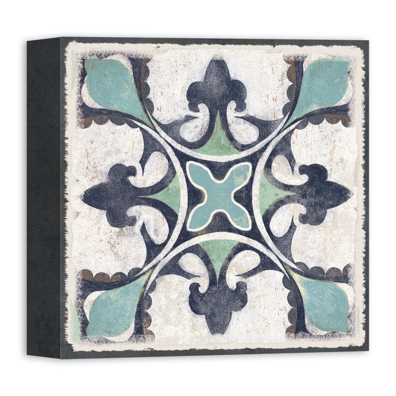 " White Moroccan Tile ", 24" H x 24" W
