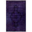 Overdyed One-of-a-Kind 6' 0" X 9' 6" Hand Knotted Area Rug