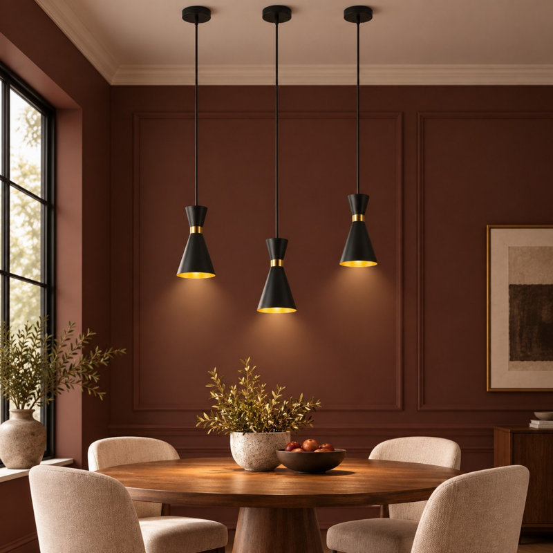 3-Light Adjustable Kitchen Island Pendant Light
