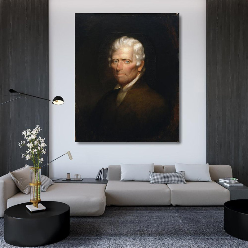 "Daniel Boone" par Chester Harding - Toile tendue avec châssis, H 48 po x l 33 po