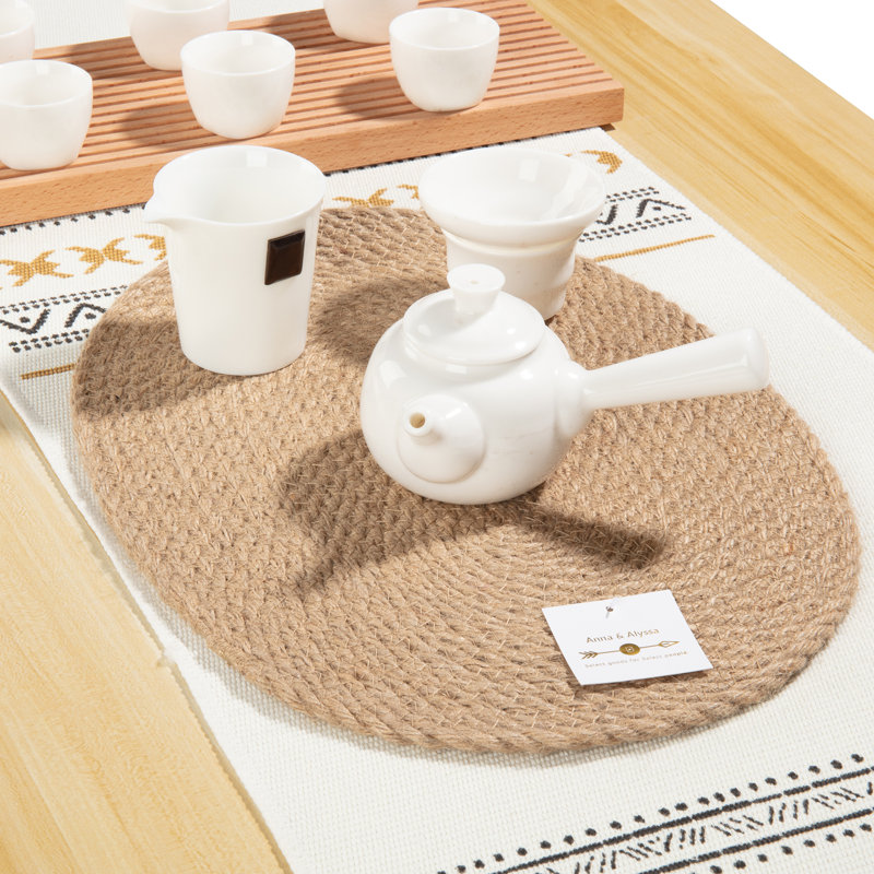 Ensemble de napperons ovales 2 pièces