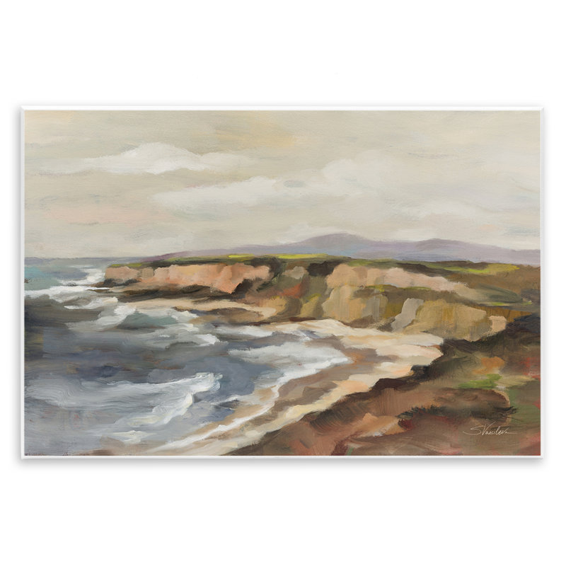 Plaque murale Rocky Coast Expression, design par Silvia Vassileva, H 13 po x l 19 po