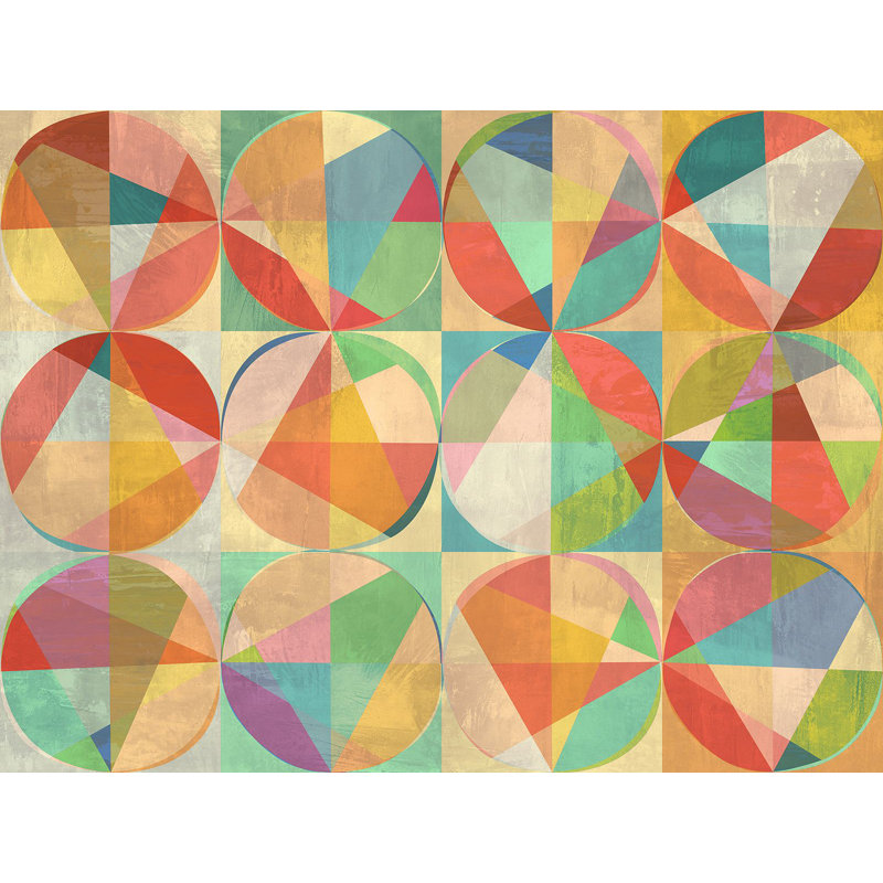 Chromatic Adventures 1 Piece Wrapped Canvas Painting, 60cm H x 80cm W x 4cm D