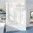 68-73" W X 66" H Frameless Single Sliding Shower Tub Door with 3/8" (10mm) Clear Tempered Glass, Shatter-Resistant Film & Installation Hole Locator - Square Top Rail-122270782