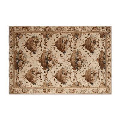 Tapis d'intérieur et d'extérieur brun français