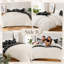 Microfiber Chequered Duvet Cover Set-130398405
