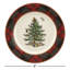 Spode Christmas Tree Tartan Salad Plate 7.75"