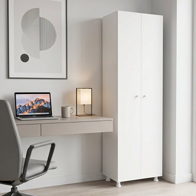 Elara 69" Tall 2-Door Freestanding Multipurpose Storage Cabinet
