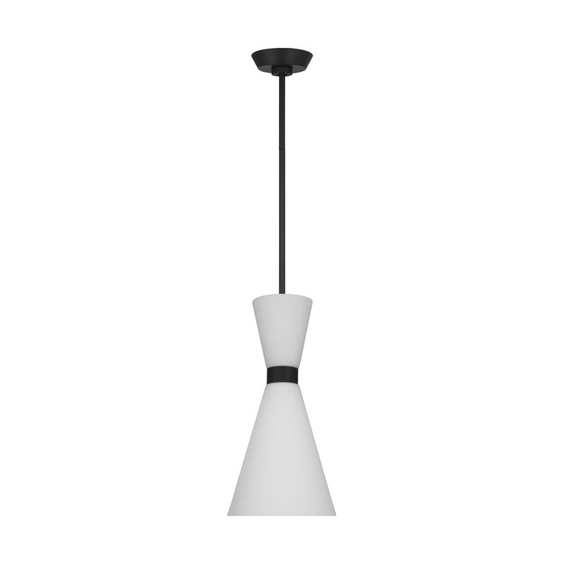Petit luminaire suspendu 1 lumière Belcarra, Nuit noire