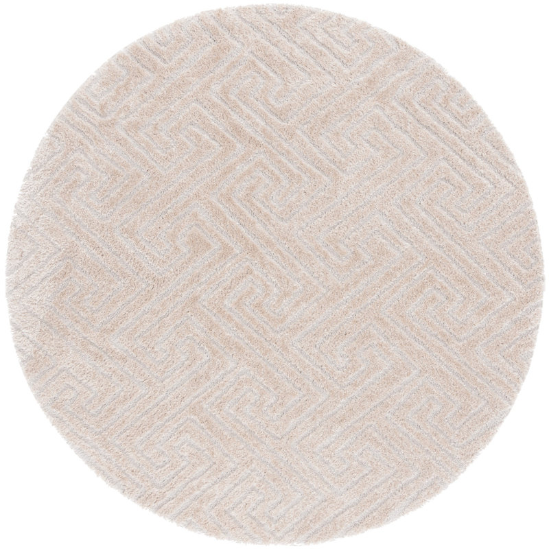 Tapis à poils longs Tahoe 652 Tahoe, Rond 6 pi 7 po