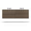 Gilded Double Drawer Bath Floating Vanity-645909649-645909668