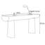 Console Mid-Century moderne en bois massif-1099061695