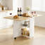 Folding Dining Table With Drawers and Cabinets-470981296