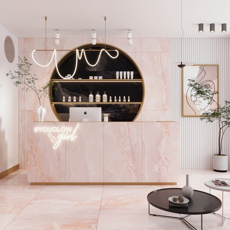 Splendor 36 In. X 36 In. Lappato Porcelain Large Format Wall And Floor Tile (17.43 Sq Ft/Case) - 2 Pack, Crepe Pink