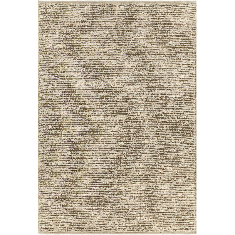 Tapis en jute de couleur unie Gracie Oaks Reynoldo, Rectangle 5 pi x 7 pi 6 po