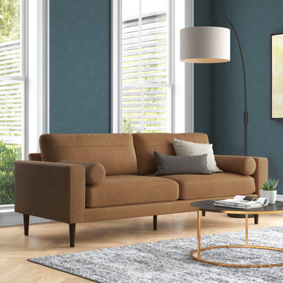 Azahel 85'' Faux Leather Sofa