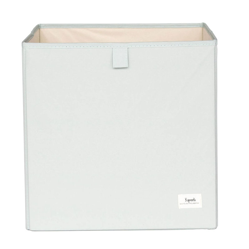 UBXS 3 Sprouts - Cube de rangement en tissu recyclé, Vert