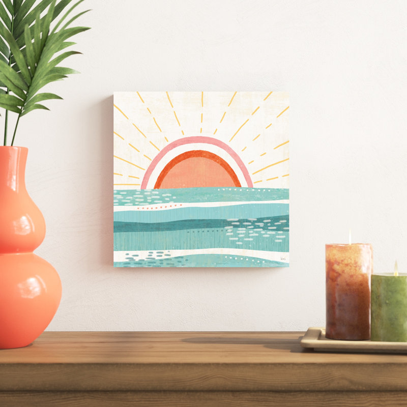 " Sweet Summer V " by Veronique Charron Painting Print, 12" H x 12" W x 1.25" D