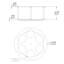 Annaelle 12.5X12.5X5" Countertop Clear Acrylic Rotating Syrup Bottle Organizer Wine Rack, Fit 3.2" Diameter Bottles, Easy Assembly Video In Description