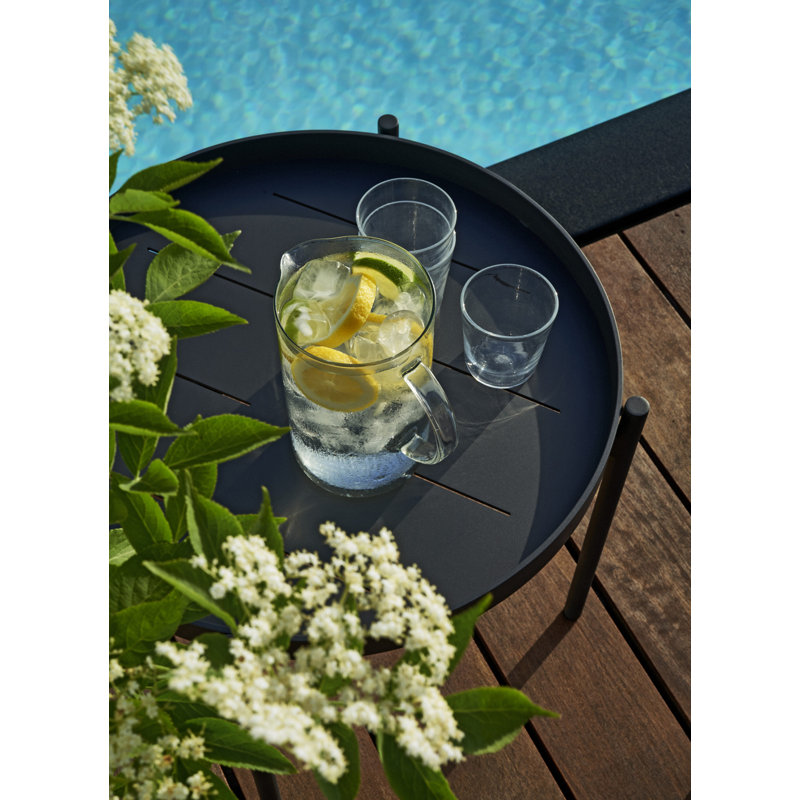 Saltö Lounge Table, 33" W x 33" L x 14" H, Charcoal Gray