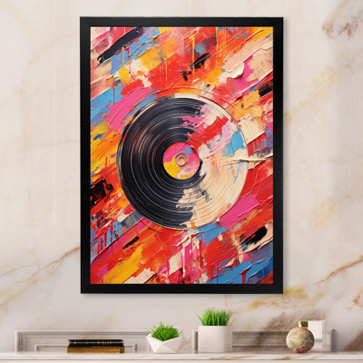 Vinyle, impression rythmique sur toile