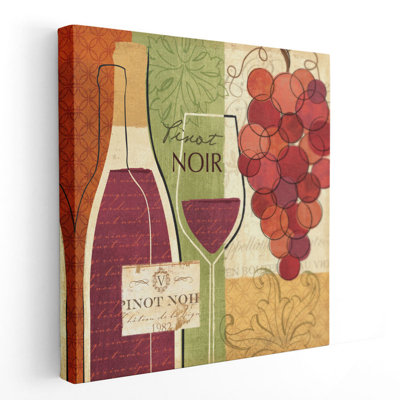 Wine and Grapes I - Canvas Print Wall Art