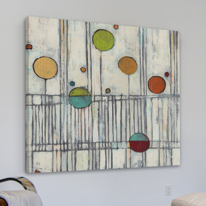« suspendu arpeggio i », reproduction d’art sur toile tendue, H 18 po x l 18 po x P 1,5 po