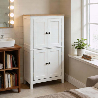 Home Storage Cabinet with Adjustable Shelves