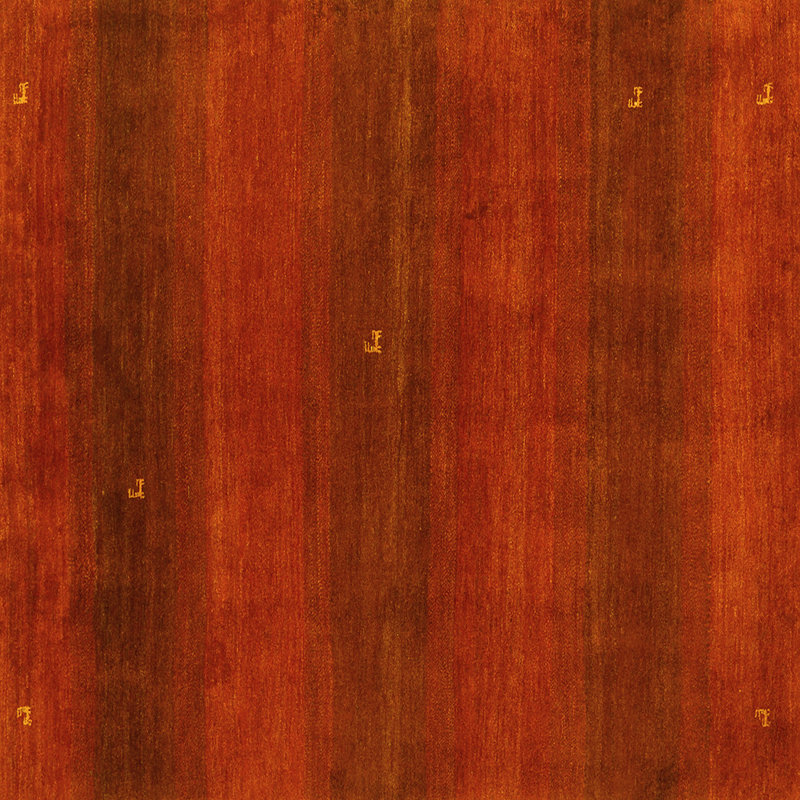 Tapis contemporains jaunes lavables à la machine 2794, Carré 5 pi