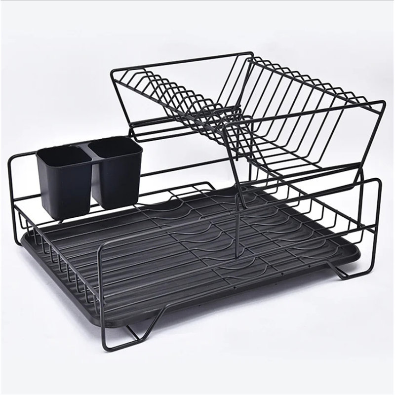 Stainless Steel Dish Rack, Black