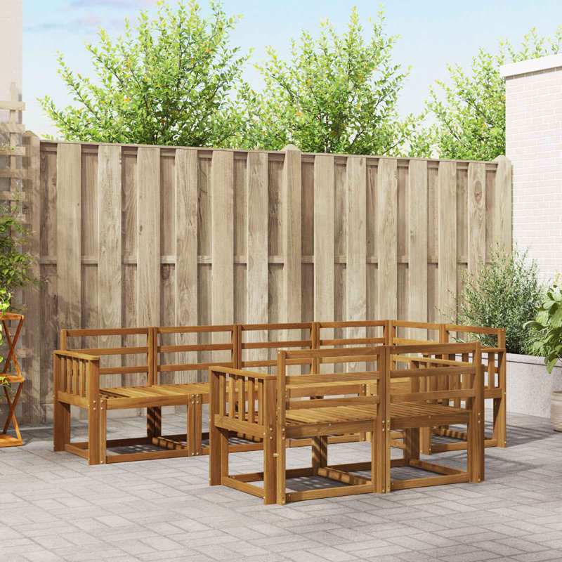 Vidaxl Outdoor Sofa Set Sectional Furniture Modern Patio Garden Lounge Modular