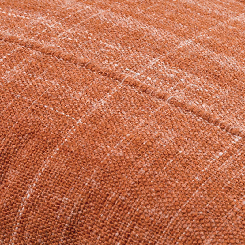 Zeppelin Recycled PET Yarn Reversible Throw Pillow, Polyester/Polyfill, 20"H x 20"W, Brown