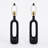Abstract O Shaped Matte Black Metal Base Table Lamp (Set Of 2)