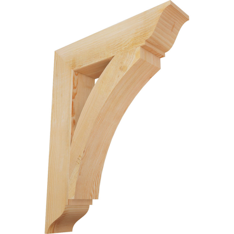 Thorton Traditional Bracket, Douglas Fir (Rough), 36"H x 6"W x 28"D