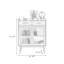 Armoire d'appoint Modern Burlywood-2146943626