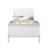 Led Lighting White Twin Bed, Style With Modern Design, Solid Wood + In Finish Design Finish, And
