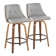 Archaimbaud Swivel Upholstered Counter Stool