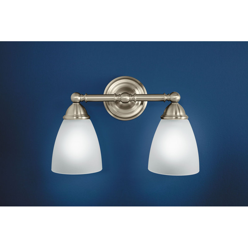 Éclairage pour salle de bain 2 lumières Brantford, Chrome