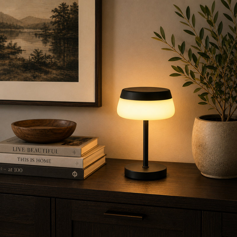 Lampe de table à DEL Prohibition - noir / blanc par RAM Game Room