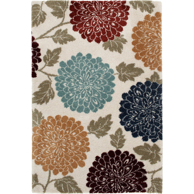 Sanora Performance Floral Indoor Rug, Rectangle 5' x 7'3"