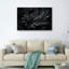 "Black Floral", reproduction d'art sur toile, ensemble de 1-130540804-130540807