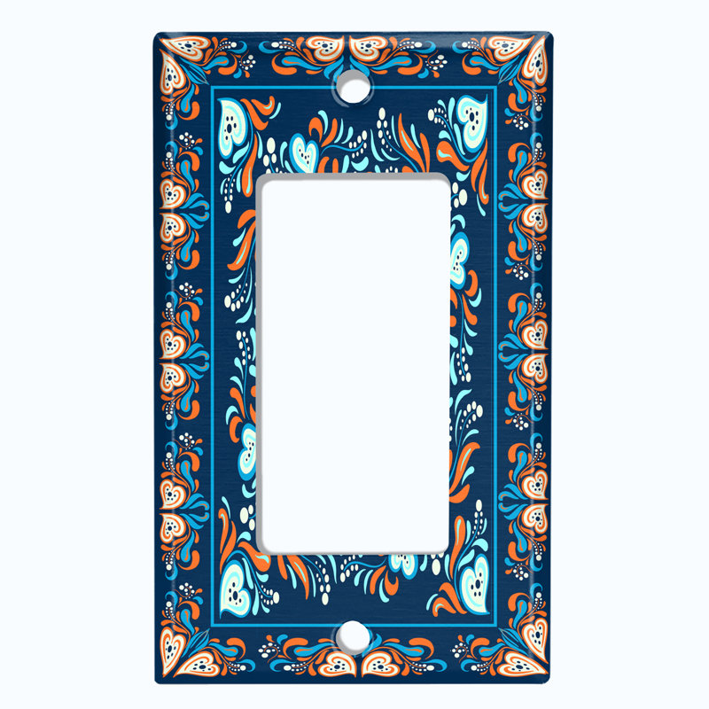 Plaque murale berçante Contemporary, Bleu / bleu sarcelle