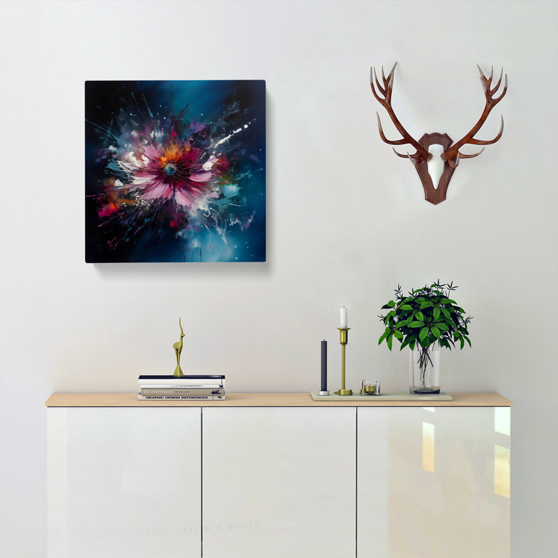 Cosmos Abstract No.3 - Wrapped Canvas - Framed Print, 50cmH x 50cmW