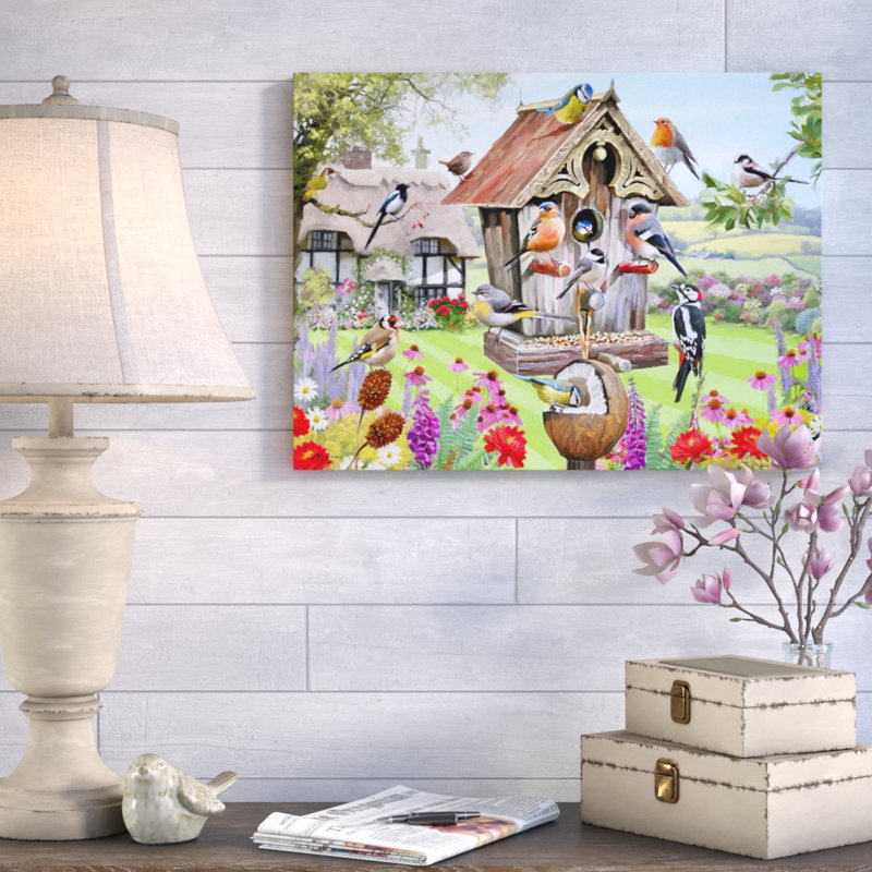 'Birdhouse' Print on Wrapped Canvas, 14" H x 19" W x 2" D