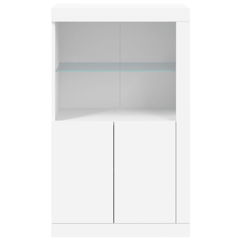 Baraa Rectangle Accent Cabinet, White