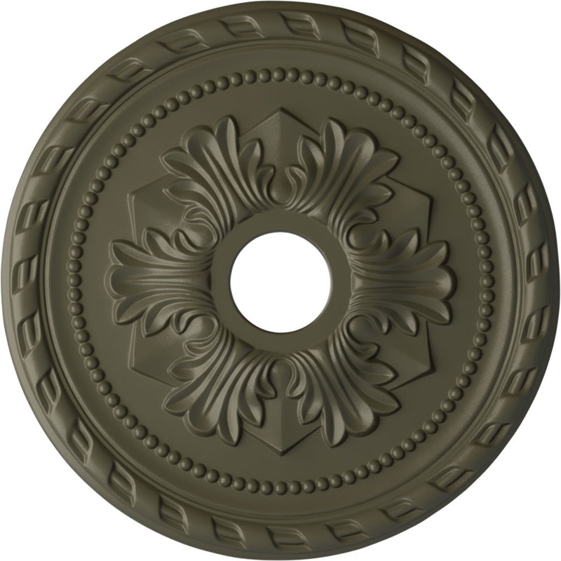 20 médaillons de plafond Palmetto de 20 7/8 po x 3 5/8 po x P 1 5/8 po (convient aux auvents de 5 po ou moins), Hamamélis