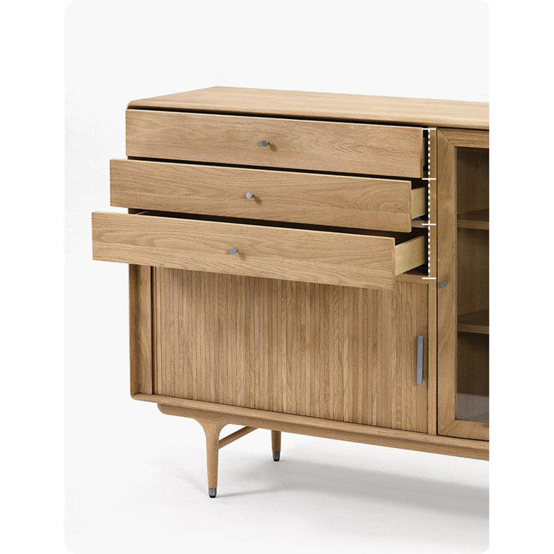 Vitrine antique couleur bois naturel