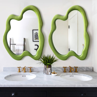 Miroir asymétrique en bois manufacturé Debanhy