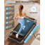 Tapis de marche avec tapis inclinable et guidon réglable à 12%, tapis roulant pliable avec moteur silencieux de 3,5 ch, capacité de 350 lb, télécommande et commande APP